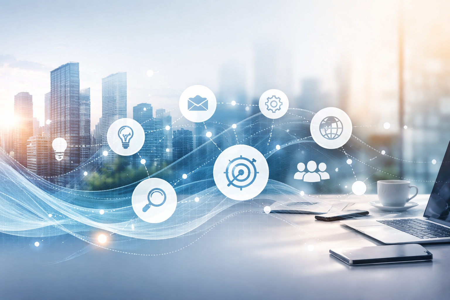 Creation de site web, pilotage digital et accompagnement pour une entreprise.